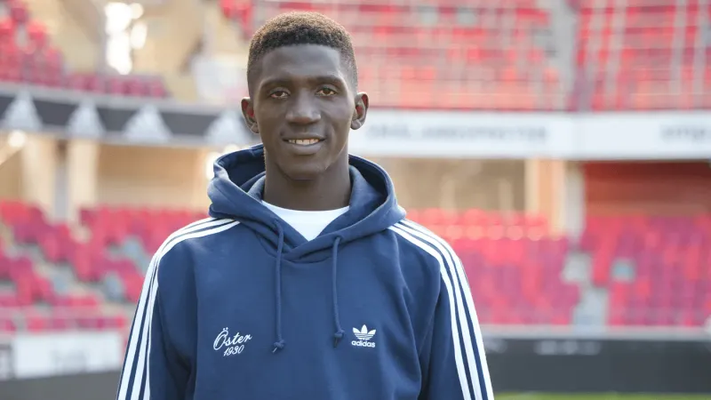 Ebrima Drammeh lämnar sitt provspel