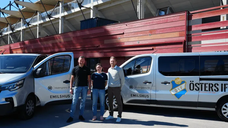 Holmgrens Bil fortsätter att stötta Östers IF